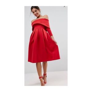 Red dress from asos size us6
